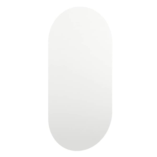 vidaXL Speil med LED-lys 60x30 cm glass oval