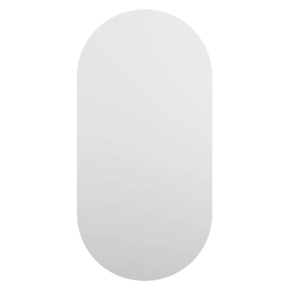 vidaXL Spegel med LED-lampor 40x20 cm glas oval