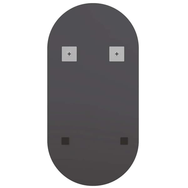 vidaXL Spegel med LED-lampor 40x20 cm glas oval