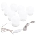 Miniatyrbild 10 av 11: vidaXL Spegel med LED-lampor 40x20 cm glas oval