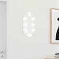 Miniatyrbild 1 av 11: vidaXL Spegel med LED-lampor 40x20 cm glas oval