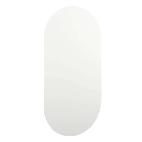 vidaXL Speil med LED-lys 80x40 cm glass oval
