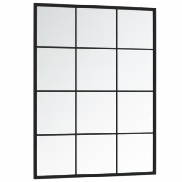 vidaXL Seinäpeili musta 80x60 cm metalli