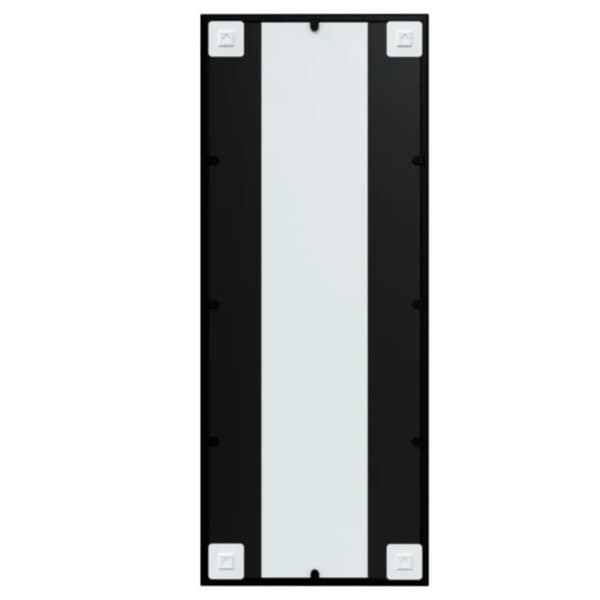 vidaXL vægspejl 100x40 cm metal sort