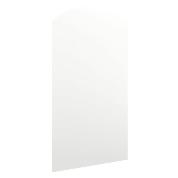 vidaXL spejl med LED-lamper 90x45 cm buet glas