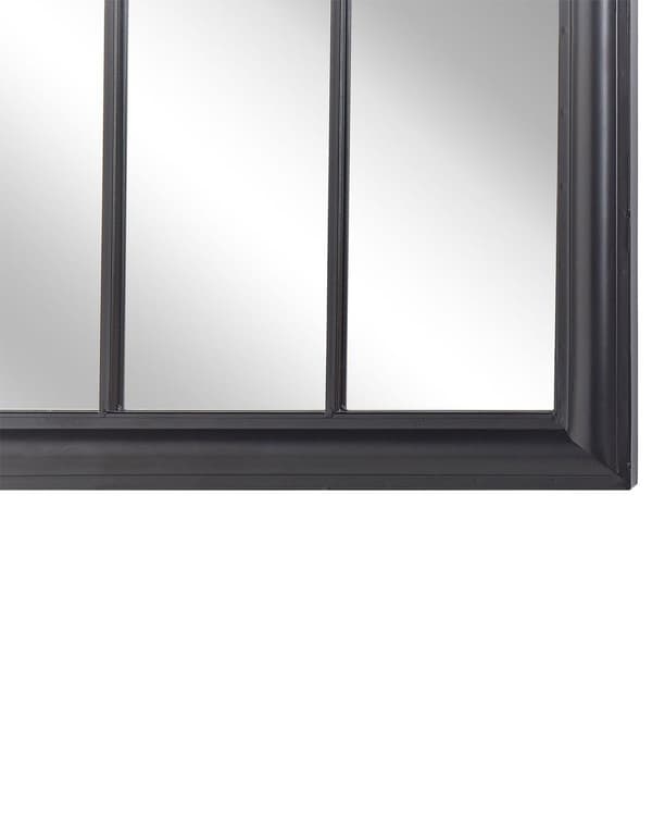 Vægspejl Sort Metalramme 69 x 89 cm Malet Traditionel