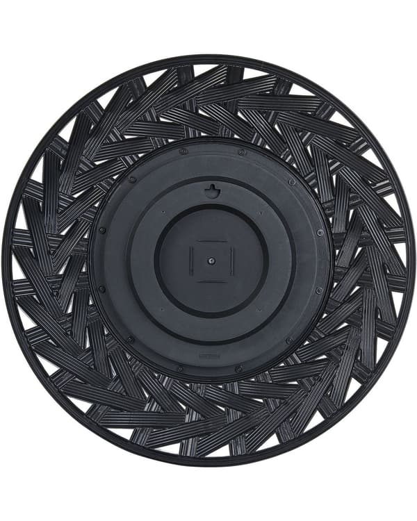 Väggspegel Svart Syntetiskt material ø 60 cm Stor ram Modern Design Vardagsrum
