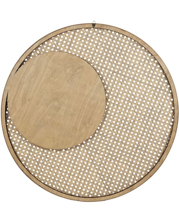 Väggspegel Hem Dekoration Bambu Ram Rotting Syntetisk Rustik Modern Design Vardagsrum Sovrum