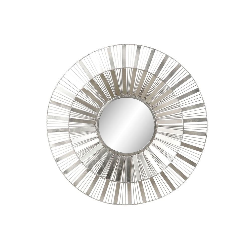 Väggspegel DKD Home Decor Silver Glas Järn (81 x 8 x 81 cm)