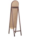 Pikkukuva 8 / 8: Lattiapeili tumma puu lasi 30 x 150 cm jalalla koristeellinen kehys retro-tyyli