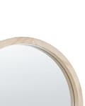 Pikkukuva 8 / 8: Seisova peili vaalea puu 39 x 170 x 57 cm puu MDF-levy lasi hylly ovaali skandinaavinen
