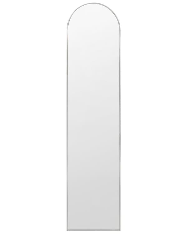 Seisova peili hopea 36 x 150 x 40 cm alumiini lasi ovaali kokovartalo moderni