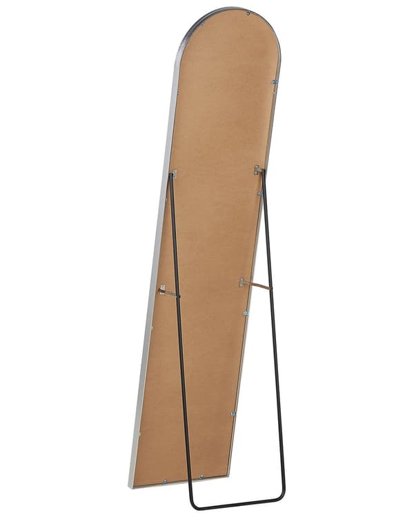 Seisova peili hopea 36 x 150 x 40 cm alumiini lasi ovaali kokovartalo moderni