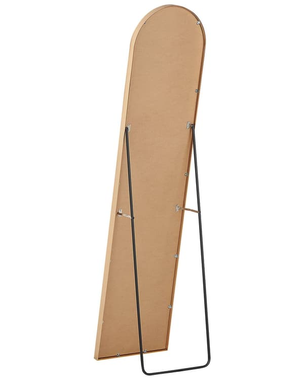 Stående Spegel Guld Metallram 36 x 150 cm med Ställning Modern Design Inramad Helkropp