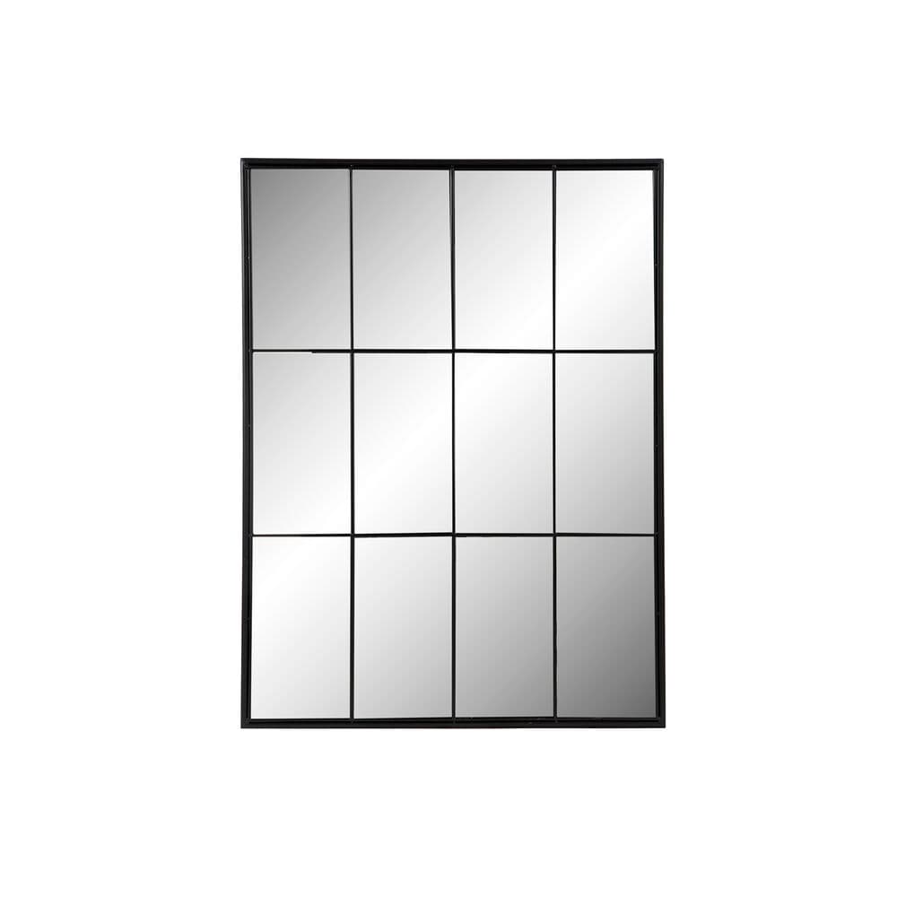 Väggspegel DKD Home Decor Speglar Svart Järn (90 x 2 x 120 cm)