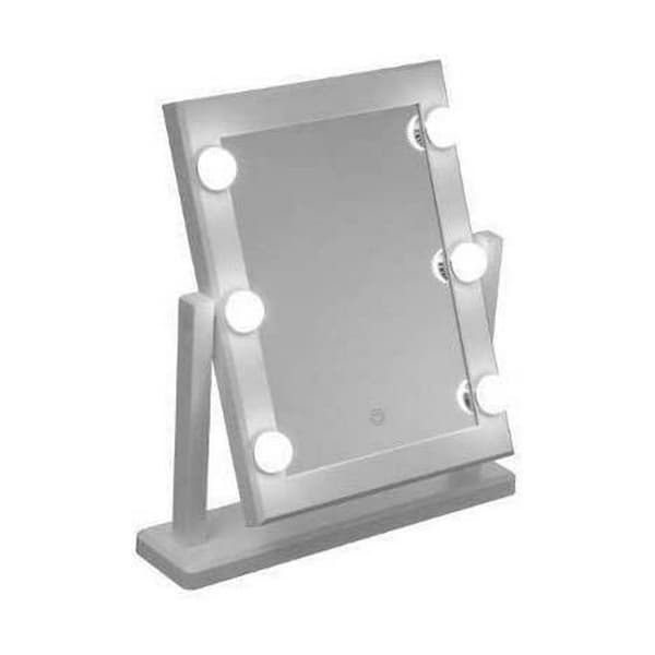Bordsspegel med Pekskärm och LED-ljus 5five Hollywood Vit 37 x 9 x 40,5 cm
