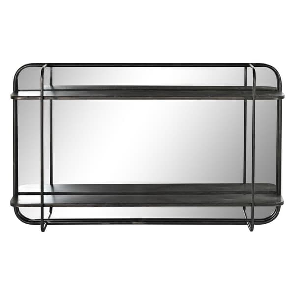 Vægspejl DKD Home Decor Sort 80 x 12 x 50 cm