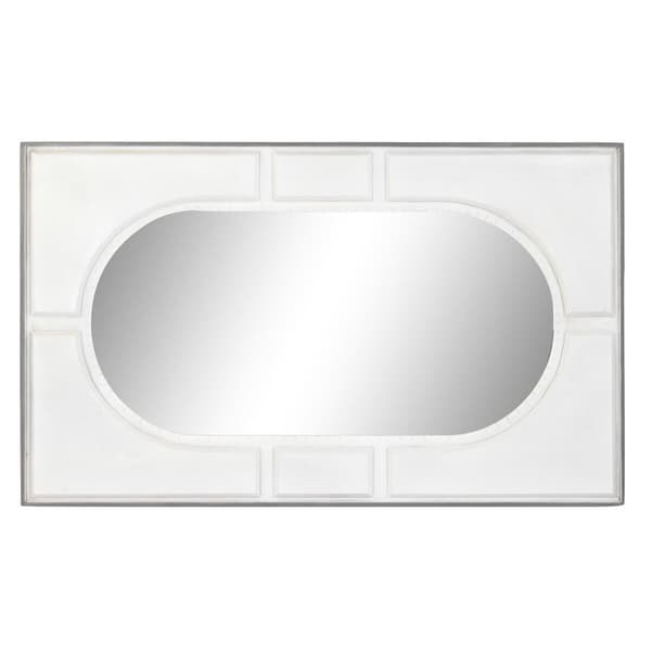 Vægspejl DKD Home Decor Hvid Moderne Romber 154 x 4 x 94 cm