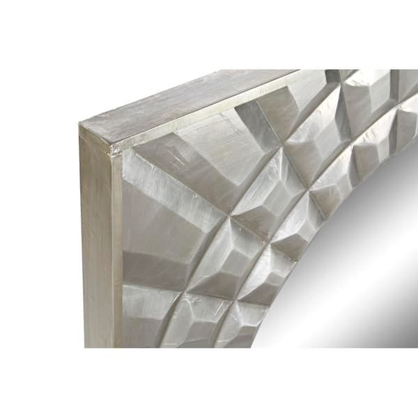 Vægspejl DKD Home Decor Sølvfarvet Mangotræ (154 x 4 x 92 cm)