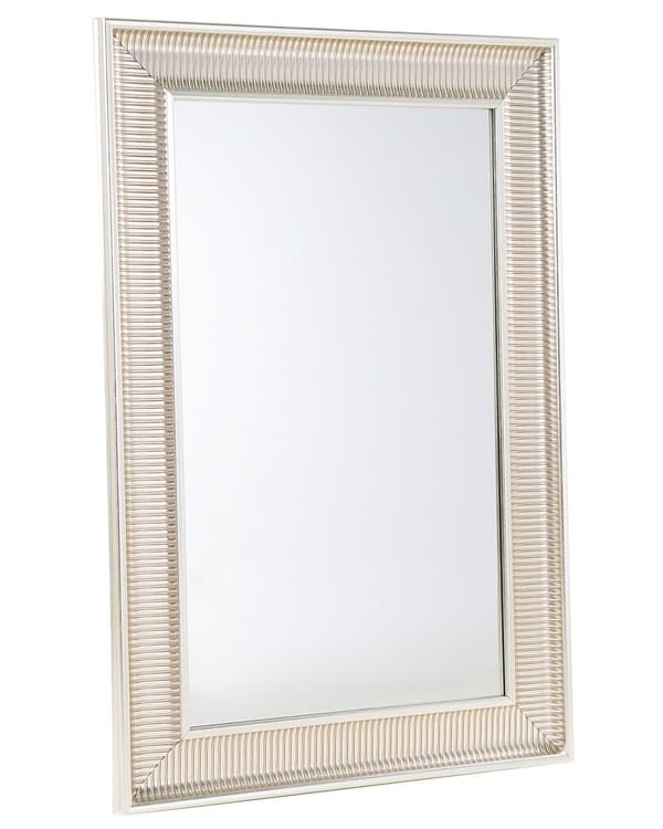 Veggspeil Gull 60 x 90 cm Syntetisk Ramme Moderne Glamorøs Stil Stue Soverom