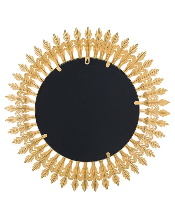 Veggmontert Hengespeil Gull 60 cm Rund Sunburst Solform