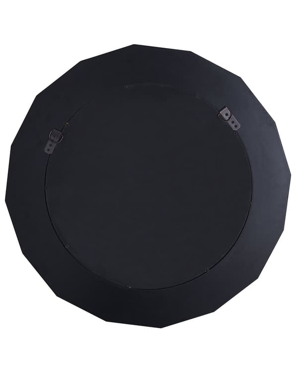 Veggspeil Sølv Rundt ø 70 cm Geometrisk ramme Blank finish