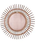 Miniatyrbilde 5 av 6: Veggspeil Sandbeige Rotting ø 76 cm Rund form Dekorativt Gang Boho-stil