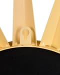 Miniatyrbilde 7 av 7: Vegghengespeil gull 60 cm rund solform Sun Shape Sunburst dekorativt aksentstykke stue soverom vintage glamour retro Hollywood