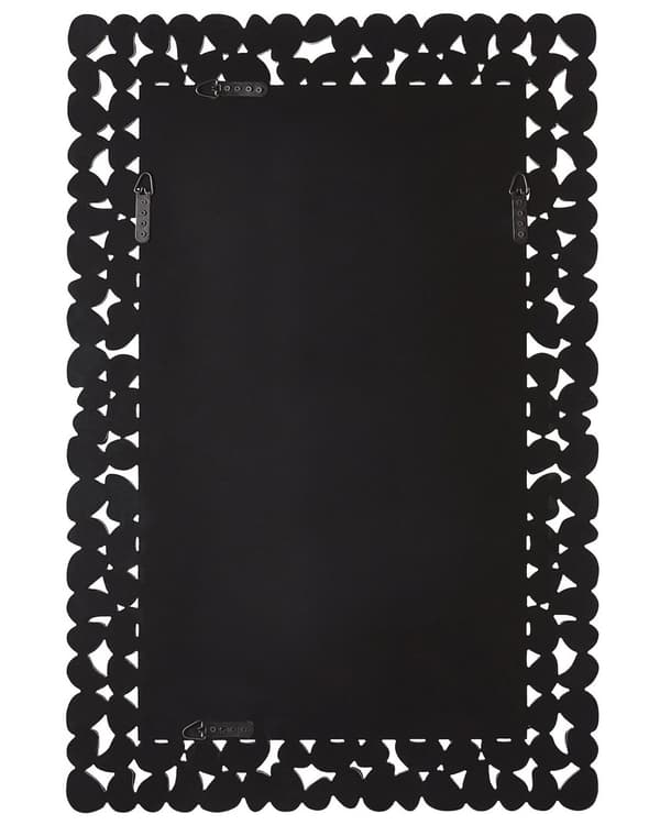Veggmontert hengespeil i sølv Rektangulært 60 x 90 cm Moderne Glamour Stue Soverom Dekorasjon