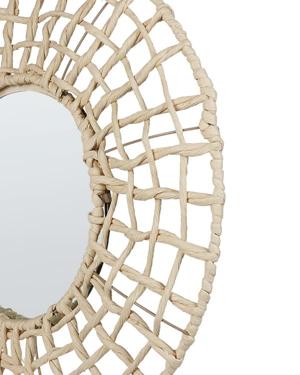 Vegghengende speil Hjemmedekorasjon Rope papirramme Rustikk moderne design Stue Soverom møbler