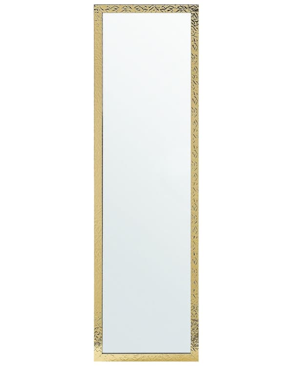 Gulvspeil gull 40 x 140 cm dekorativ ramme