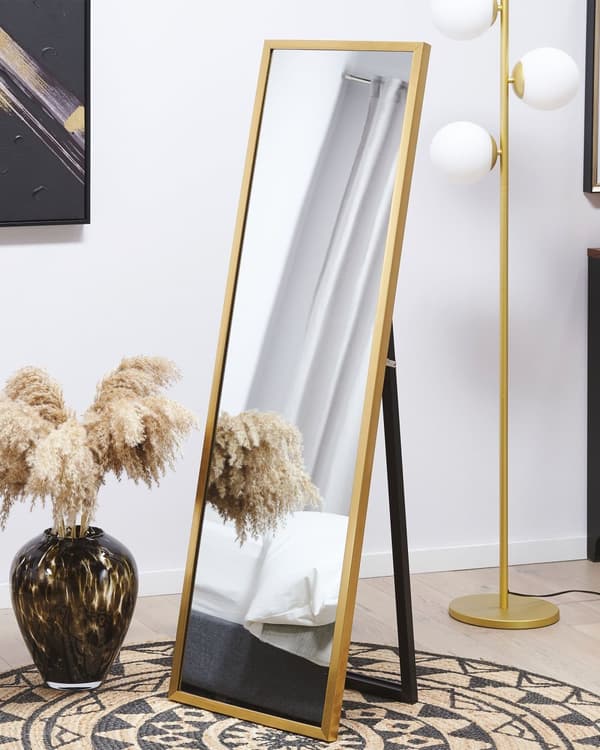 Gulvspeil gull ramme 40 x 140 cm moderne