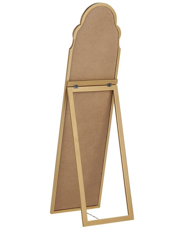 Ståënde Speil Gull MDF 40 x 150 cm med Stativ Dekorativ Ramme Moderne Design