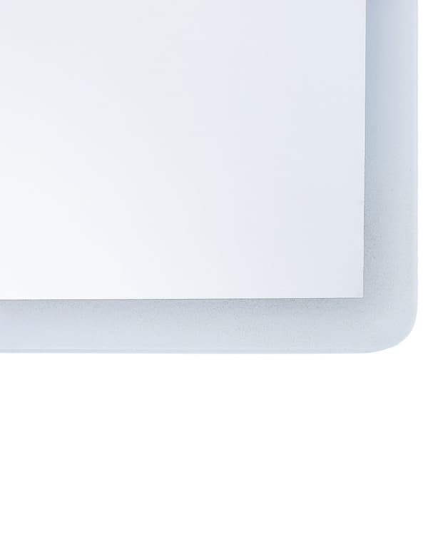 Veggspeil Sølv 60 x 80 cm LED-lys Antidugg Rektangulær form Moderne Baderom Gang Garderobe