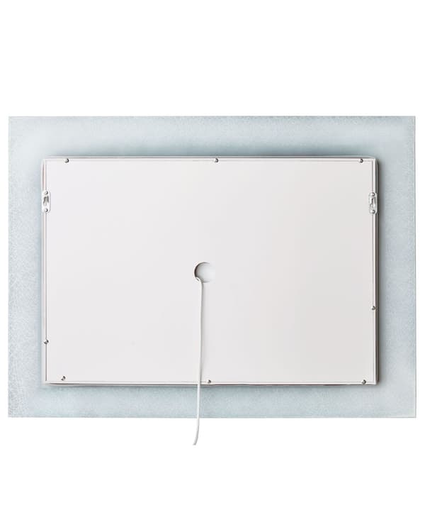 Veggspeil 60 x 80 cm LED-lys Antitåkesystem Baderomstilbehør Dekorativt baderomstilbehør