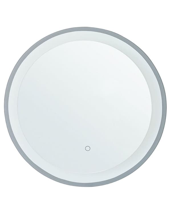 Veggspeil Sølv 58 cm LED-lys Antidugg Bad Tilbehør Dekorativt Moderne