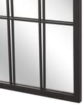 Miniatyrbilde 5 av 5: Veggspeil Sort 50 x 115 cm Vindusform Metallramme Vintage
