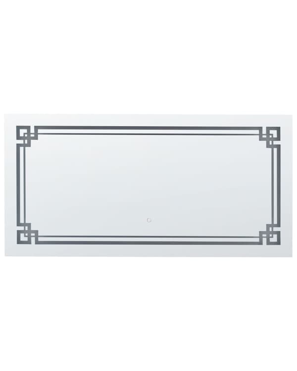 Vægmonteret hængende LED-spejl 120 x 60 cm Rektangulært Moderne Badeværelse Makeup Soveværelse