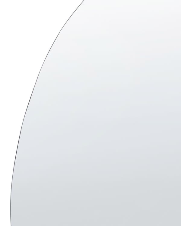 Väggspegel Silver Glas 50 x 70 cm Ramlös Oval form Hängande Dekoration