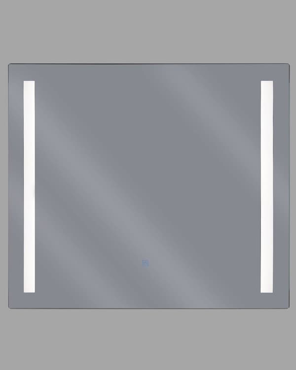 Veggspeil med LED-transparent Glass 60 x 70 cm Rektangulært med Belysning