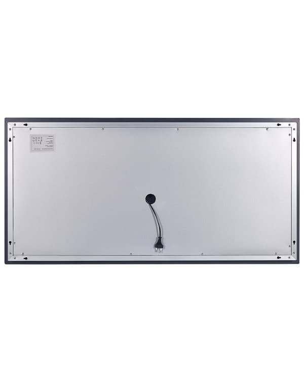 Speil med LED-belysning Sølv 120 x 60 cm Rektangulært veggspeil Sminkespeil Moderne Baderom Soverom