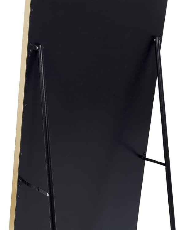 Seisova peili vaaleanpunainen 50 x 150 cm sametti lasi MDF suorakulmio glamour moderni