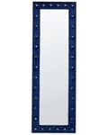 Miniatyrbild 5 av 8: Golvspegel Blå Sammet 50 x 150 cm med Stativ Akrylglas Strass Dekorativ Ram Glamour