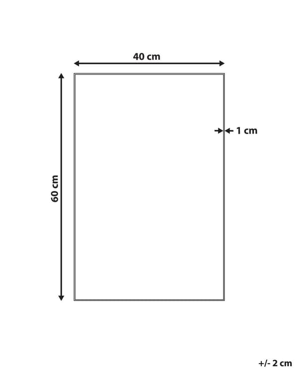 Vægspejl Sølv Glas 40 x 60 cm Moderne Firkantet Spejl uden Ramme til Entre Pigeværelse Indretning Spejlbeslag Skjult Ophæng Badespejl