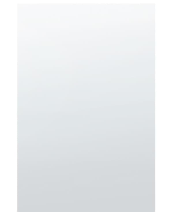 Vægspejl Sølv Glas 40 x 60 cm Moderne Firkantet Spejl uden Ramme til Entre Pigeværelse Indretning Spejlbeslag Skjult Ophæng Badespejl