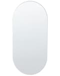 Pikkukuva 1 / 5: Seinäpeili hopea 40 x 80 cm metalli lasi ovaali ripustuskoukku minimalistinen moderni