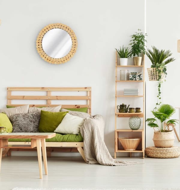 BOHO VÄGGSPEGEL 36CM KLNA-MR01