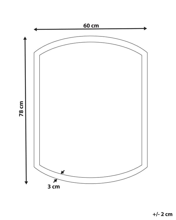 Speil LED Sølv ø 78 cm Integrert lys Oval form Moderne Baderomsspeil Veggspeil