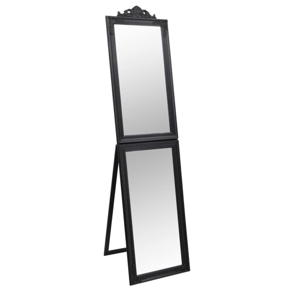 vidaXL Fristående spegel svart 45x180 cm