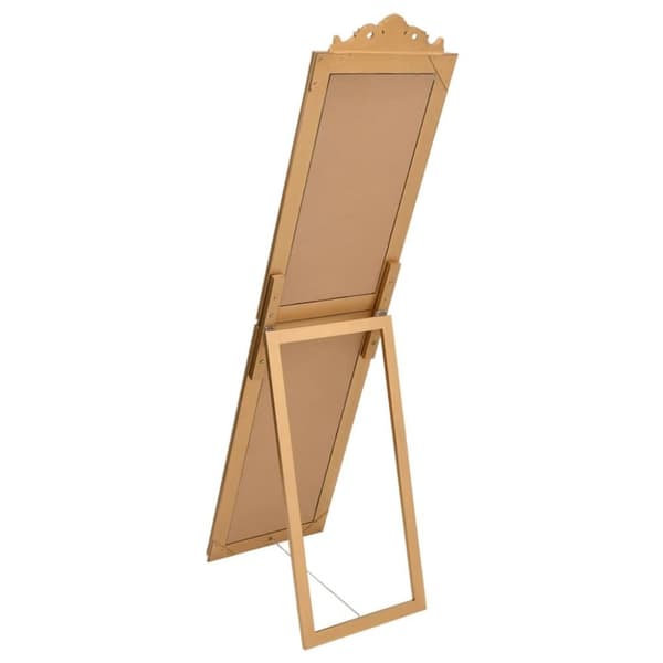 vidaXL Fristående spegel guld 50x200 cm